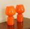 Vintage Art Deco Mushroom Tischlampen, Frankreich, 2er Set 3