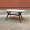 Mid-Century Italian Solid Beech Dining Table with Glass Top by Ico Parisi, 1950s 2