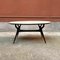 Mid-Century Italian Solid Beech Dining Table with Glass Top by Ico Parisi, 1950s 4