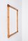 Quadratischer italienischer Mid-Century Spiegel mit gewebtem Bambus & Korbgeflecht Rahmen, 1970er 4