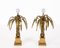 Mid-Century Brass Palm Table Lamps Attributed to Maison Jansen, 1970s, Set of 2 10