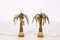 Mid-Century Brass Palm Table Lamps Attributed to Maison Jansen, 1970s, Set of 2 6