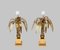 Mid-Century Brass Palm Table Lamps Attributed to Maison Jansen, 1970s, Set of 2, Image 2