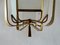 Italian Ceiling Light in Glass with Metal Frame, 1950s 8