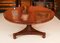 Antique Circular Dining Table & 6 Chairs, Set of 7 3