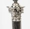 Late 19th Century Silver Plated Corinthian Column Table Lamp, Image 3