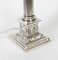 Lampada da tavolo a colonna corinzia placcata in argento, fine XIX secolo, Immagine 4