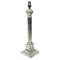 Late 19th Century Silver Plated Corinthian Column Table Lamp 1