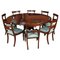 Antique Dining Table & 8 Bar Back Chairs from Gillows, Set of 9 1