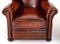 Victorian Club Chairs in Leather with Wingback, Set of 2 3