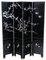 Large Antique Victorian Chinoiserie Dressing Screen in Black Lacquer, 1900 1