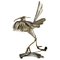 Mid-Century Besteck Skulptur eines Vogels von Gerard Bouvier 1