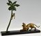 P. Berjean, Art Deco Panther and Monkey Sculpture, Bronze 7