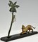 P. Berjean, Art Deco Panther and Monkey Sculpture, Bronze 8