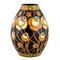 Art Deco Vase in Ceramic with Flowers by Charles Catteau for Boch Frères, Image 1