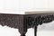 Large 19th Century Chinese Hardwood Marble Top Console Tables, Set of 2, Image 2