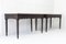 Large 19th Century Chinese Hardwood Marble Top Console Tables, Set of 2, Image 1