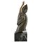 Georges Garreau, Buste de Cerf Art Déco, Bronze 1