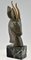 Georges Garreau, Busto de ciervo Art Déco, bronce, Imagen 4
