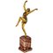 Guiraud Rivière, Art Deco Skulptur einer Tänzerin Bacchanale, Bronze 1