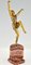 Guiraud Rivière, Sculpture Art Déco d'une Danseuse Bacchanale, Bronze 3