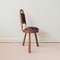 Vintage Portuguese Tripod Chair with Cowhide, 1940s, Image 7