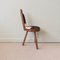 Vintage Portuguese Tripod Chair with Cowhide, 1940s 6