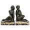 Art Deco Bronze Nymph and Faun Bookends by Pierre Le Faguays, Set of 2 1