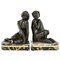 Art Deco Bronze Nymph and Faun Bookends by Pierre Le Faguays, Set of 2, Image 1