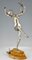 Marcel Bouraine, Art Deco Sculpture of Dancing Nude with Birds, Bronze 3