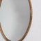 French Brass Oval Mid-Century Mirror 2