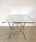 Golden Iron & Crystal Coffee Table, 1980s 4