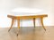 Wooden Coffee Table with Mirror, 1940s, Image 3