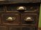 Vintage Merchants Chest in Black Wood 18