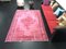 Vintage Faded Pink Rug, Image 1