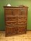 Antique Country Livery Cupboard in Carved Oak 5