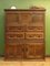 Antique Country Livery Cupboard in Carved Oak 8