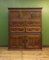 Antique Country Livery Cupboard in Carved Oak, Image 1
