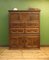 Antique Country Livery Cupboard in Carved Oak 20