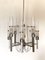 Glass & Steel Chandelier by Sciolari, 1970s 3