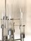 Glass & Steel Chandelier by Sciolari, 1970s, Image 11