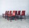 Modern Italian Leather Dining Chairs, 1980s, Set of 8, Image 24