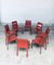 Modern Italian Leather Dining Chairs, 1980s, Set of 8 18