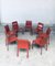 Modern Italian Leather Dining Chairs, 1980s, Set of 8, Image 18
