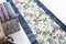 Vintage Runner Rug in Blue with Floral, Image 5