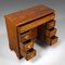 Small Antique English Kneehole Desk 7