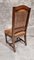 Antique Dining Chairs in Hand Carved Oak and Distressed Leather, Set of 9 8