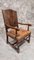 Antique Dining Chairs in Hand Carved Oak and Distressed Leather, Set of 9 1
