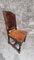 Antique Dining Chairs in Hand Carved Oak and Distressed Leather, Set of 9, Image 24