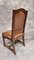 Antique Dining Chairs in Hand Carved Oak and Distressed Leather, Set of 9 14